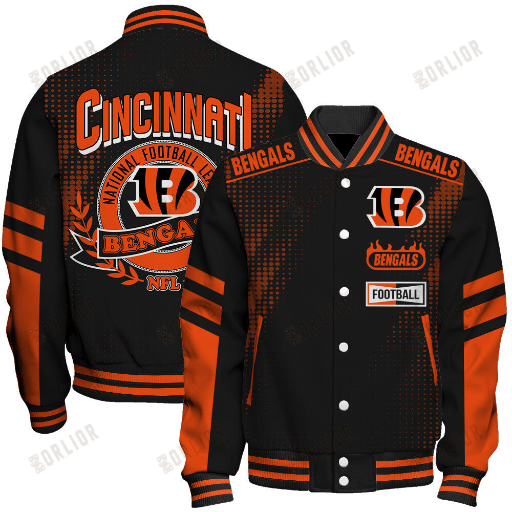 Cincinnati Bengals Football Team 2024 - 25 The Light Of The Star Unisex Varsity Jacket