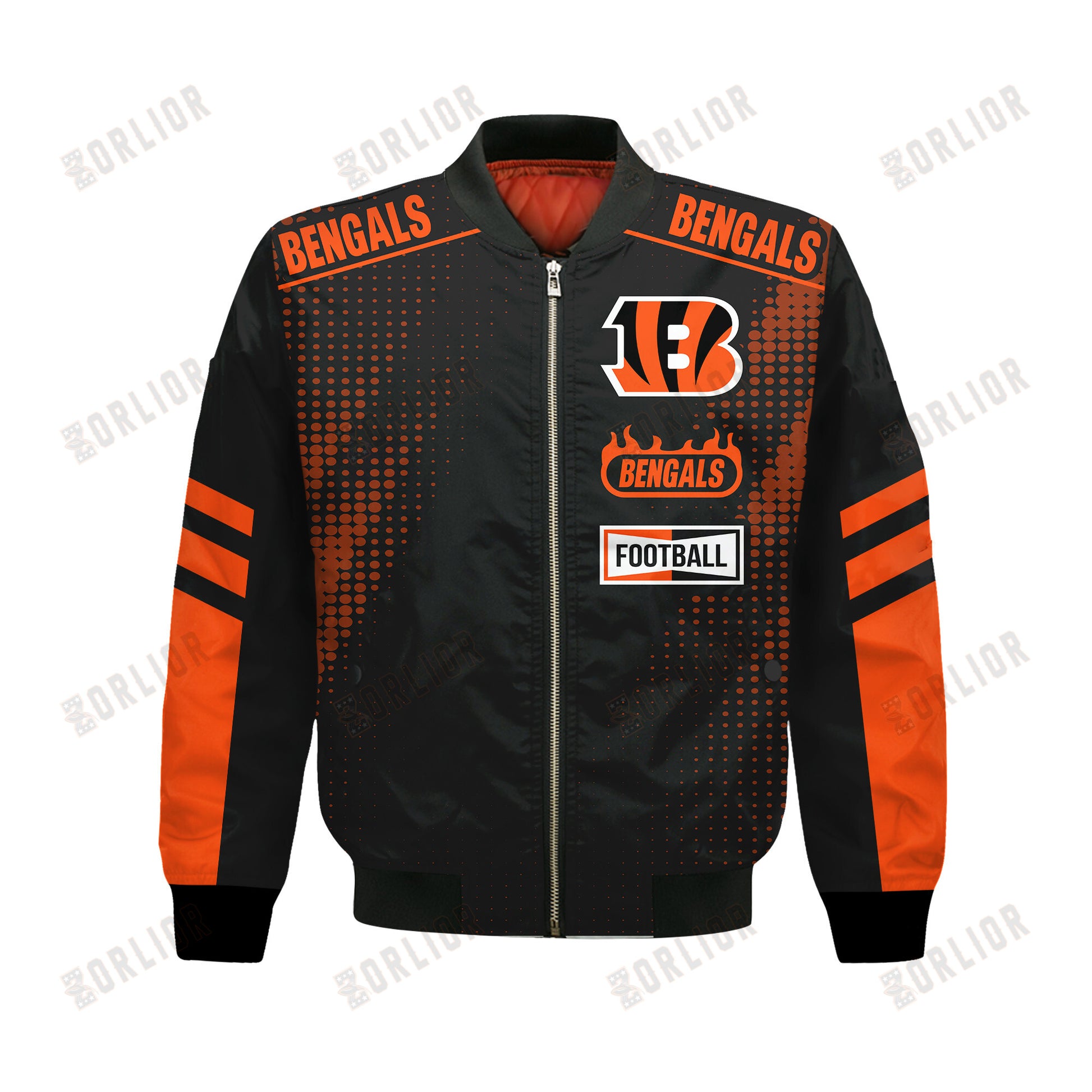 Cincinnati Bengals Football Team 2024 - 25 The Light Of The Star Bomber Jacket
