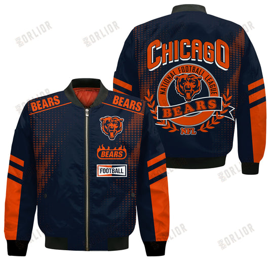 Chicago Bears Football Team 2024 - 25 The Light Of The Star Bomber Jacket
