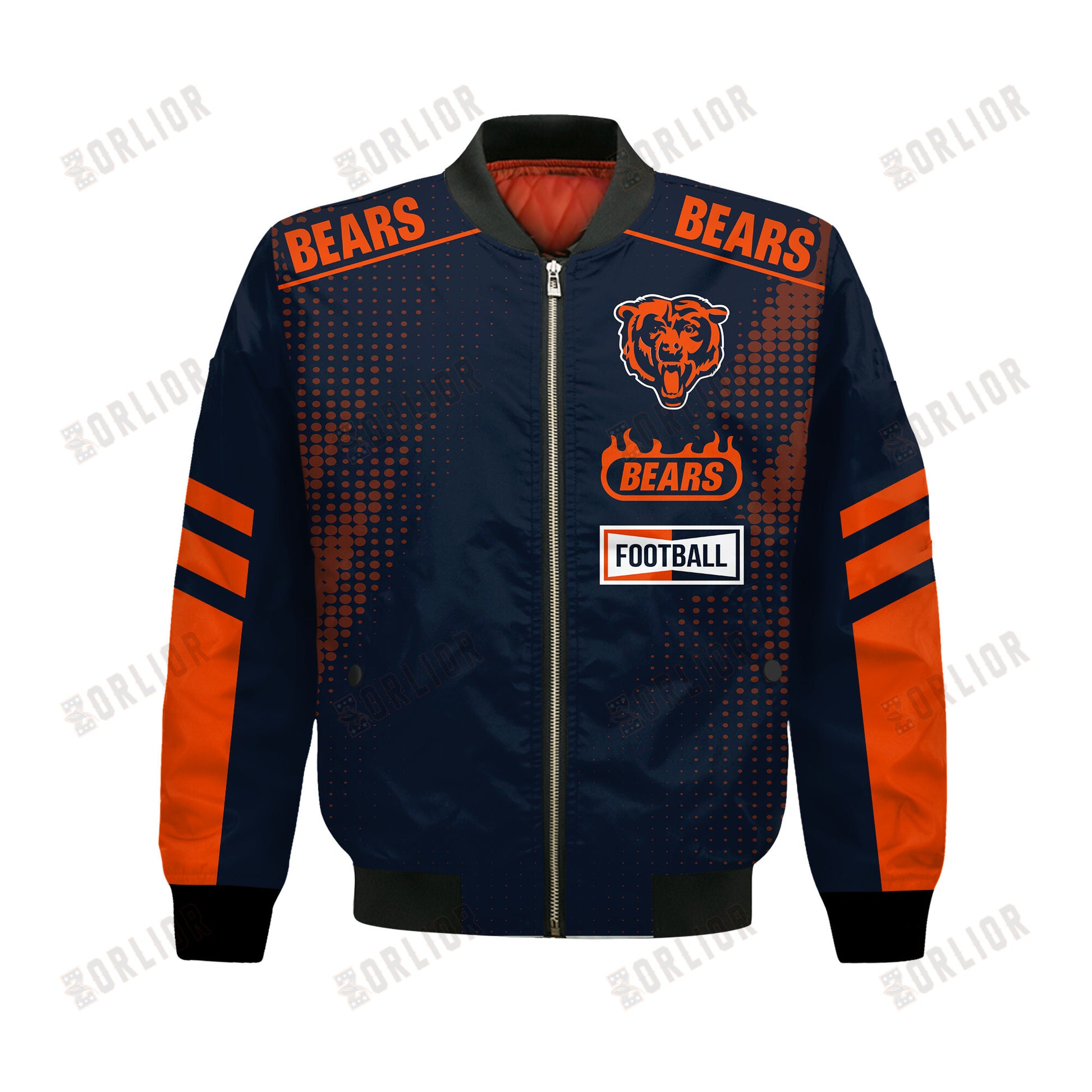 Chicago Bears Football Team 2024 - 25 The Light Of The Star Bomber Jacket