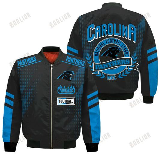 Carolina Panthers Football Team 2024 - 25 The Light Of The Star Bomber Jacket