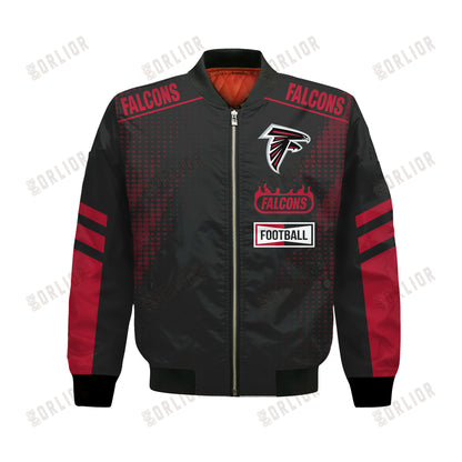 Atlanta Falcons Football Team 2024 - 25 The Light Of The Star Bomber Jacket