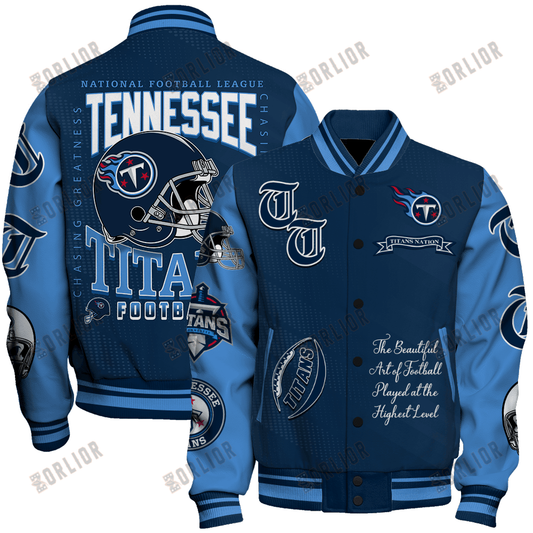 Tennessee Titans  2024 American Football Conference Unisex Varsity Jacket V3