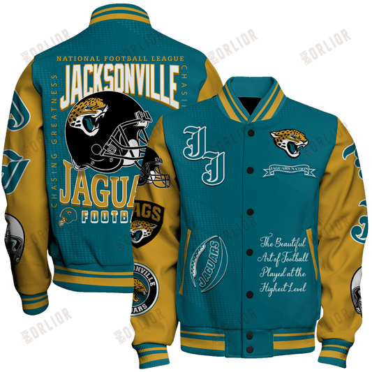 Jacksonville Jaguars  2024 American Football Conference Unisex Varsity Jacket V3