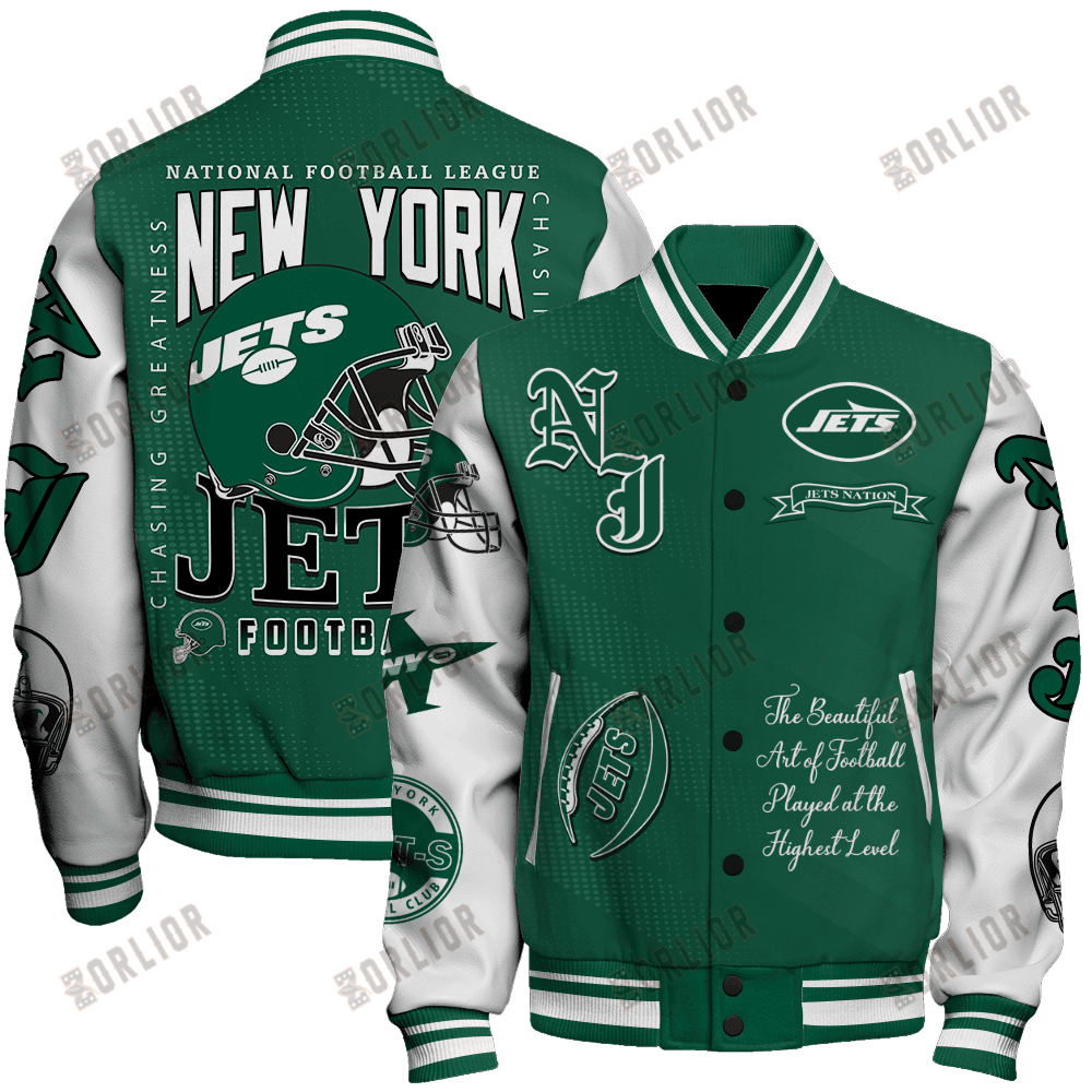 New York Jets  2024 American Football Conference Unisex Varsity Jacket V3