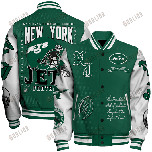 New York Jets  2024 American Football Conference Unisex Varsity Jacket V3