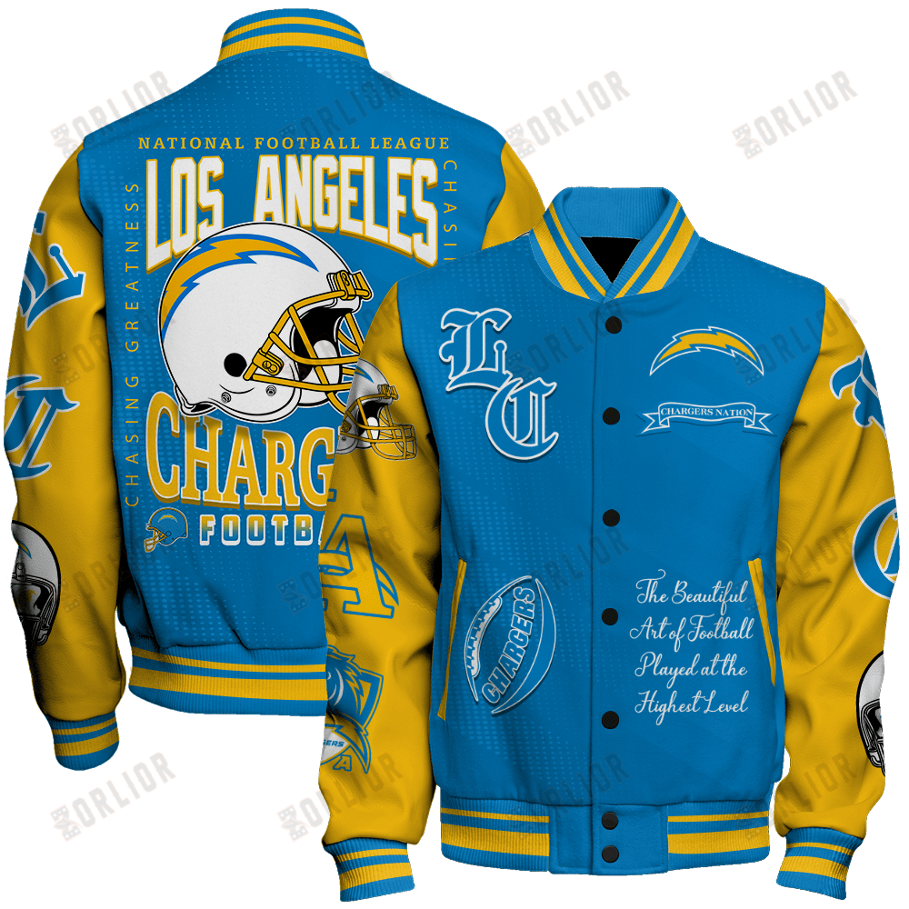 Los Angeles Chargers  2024 American Football Conference Unisex Varsity Jacket V3