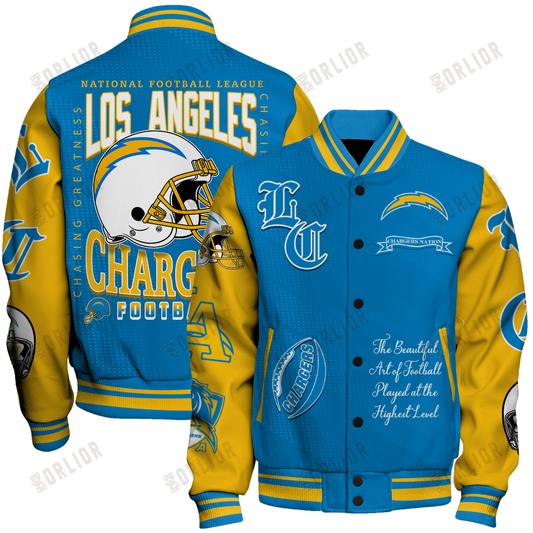 Los Angeles Chargers  2024 American Football Conference Unisex Varsity Jacket V3