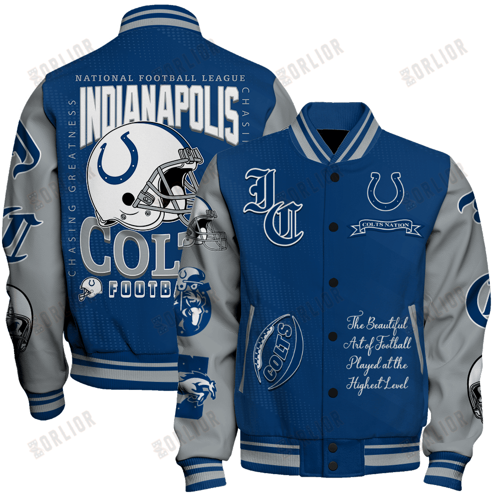 Indianapolis Colts  2024 American Football Conference Unisex Varsity Jacket V3