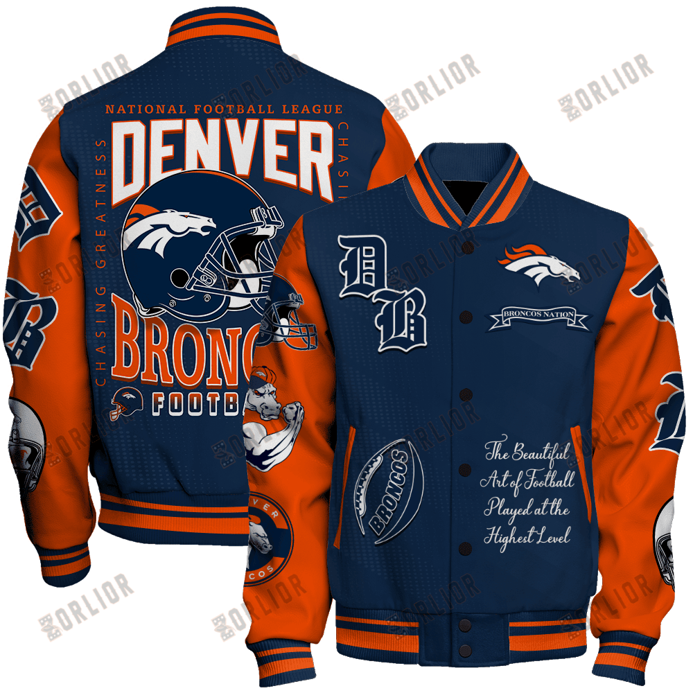 Denver Broncos  2024 American Football Conference Unisex Varsity Jacket V3