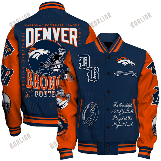 Denver Broncos  2024 American Football Conference Unisex Varsity Jacket V3
