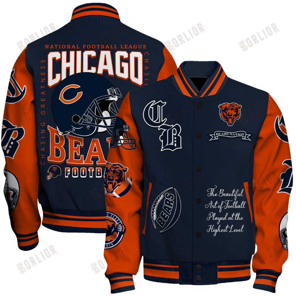 Chicago Bears  2024 American Football Conference Unisex Varsity Jacket V3