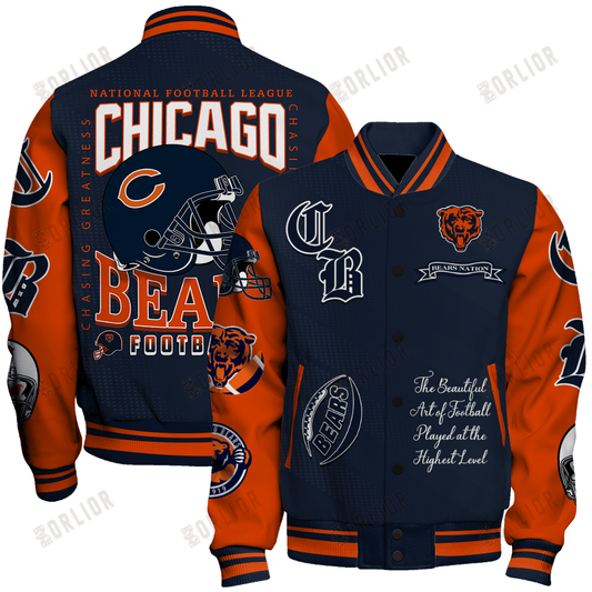 Chicago Bears  2024 American Football Conference Unisex Varsity Jacket V3