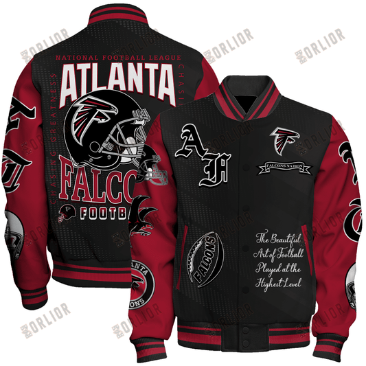 Atlanta Falcons  2024 American Football Conference Unisex Varsity Jacket V3