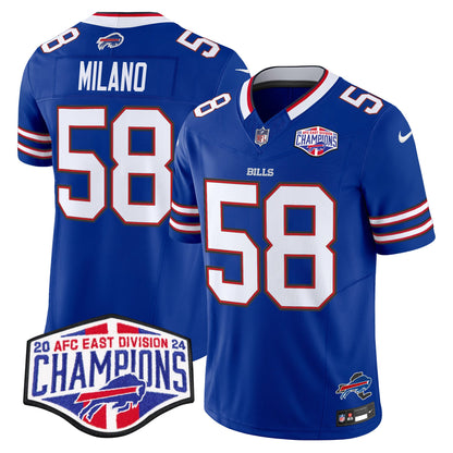 Bills 2024 AFC East Division Champions Vapor Limited Jersey - All Stitched