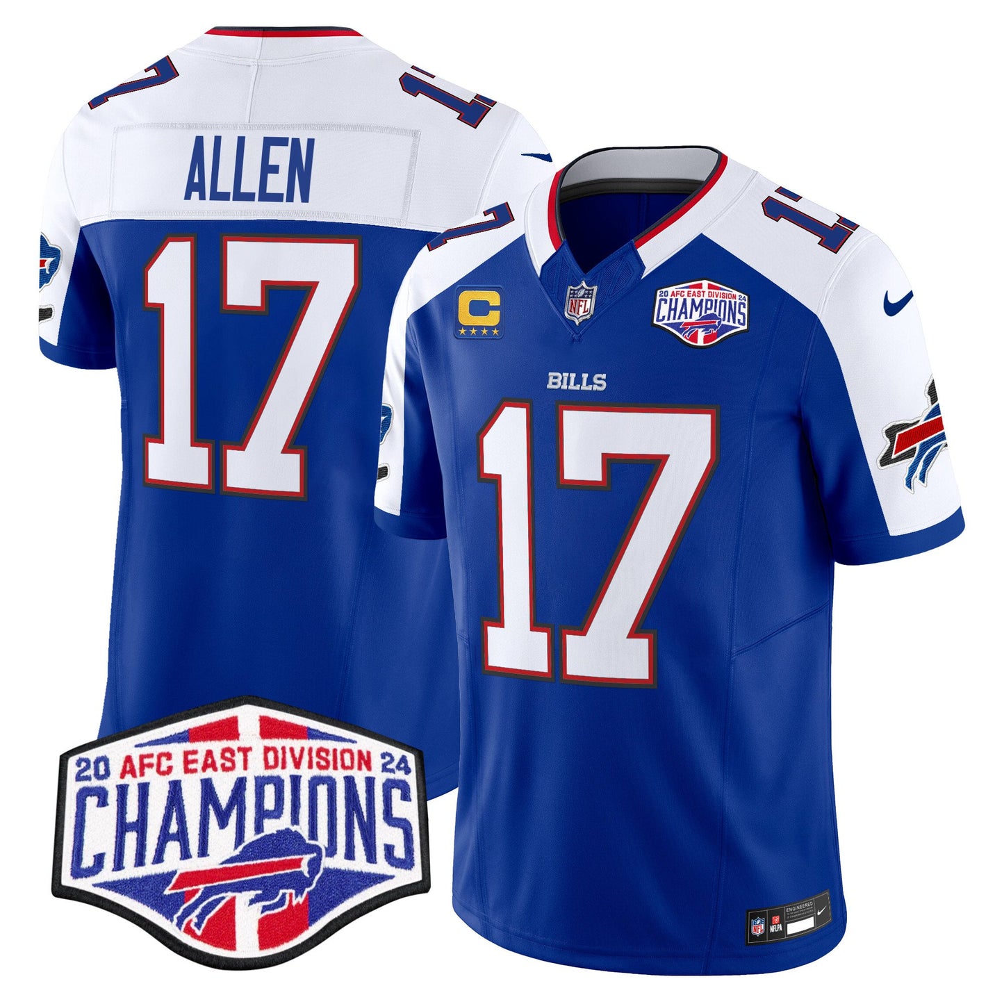 Bills 2024 AFC East Division Champions Vapor Limited Jersey - All Stitched