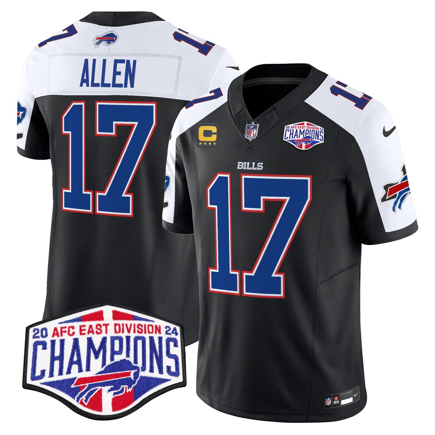 Bills 2024 AFC East Division Champions Vapor Limited Jersey - All Stitched