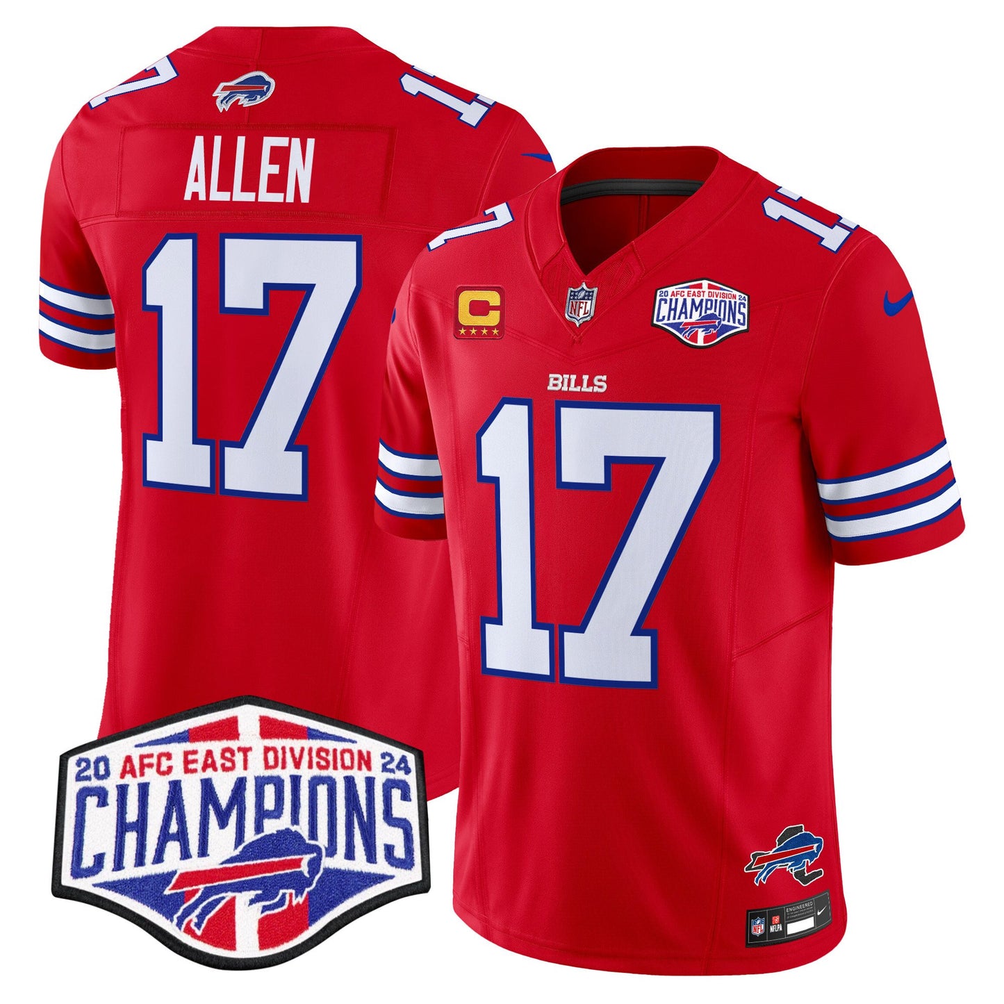 Bills 2024 AFC East Division Champions Vapor Limited Jersey - All Stitched