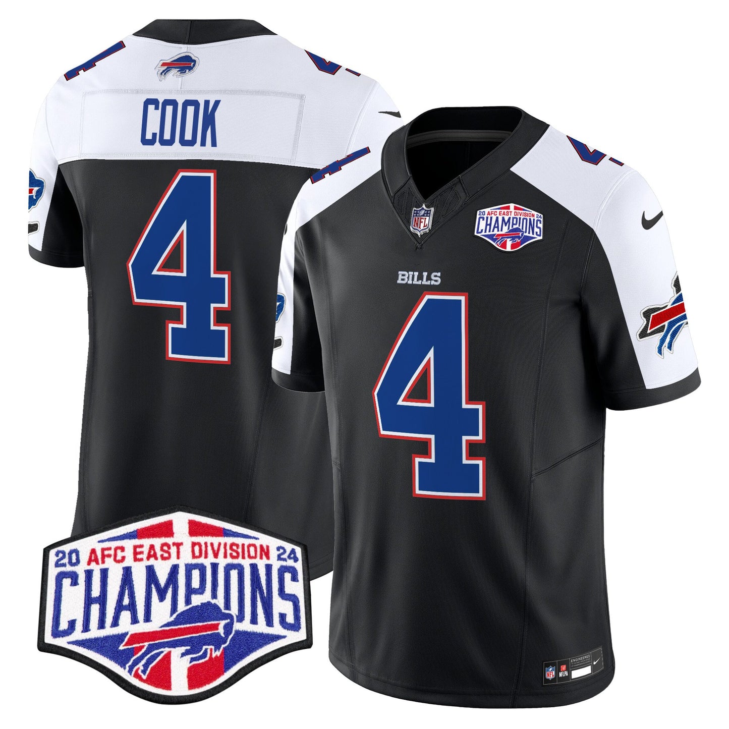 Bills 2024 AFC East Division Champions Vapor Limited Jersey - All Stitched