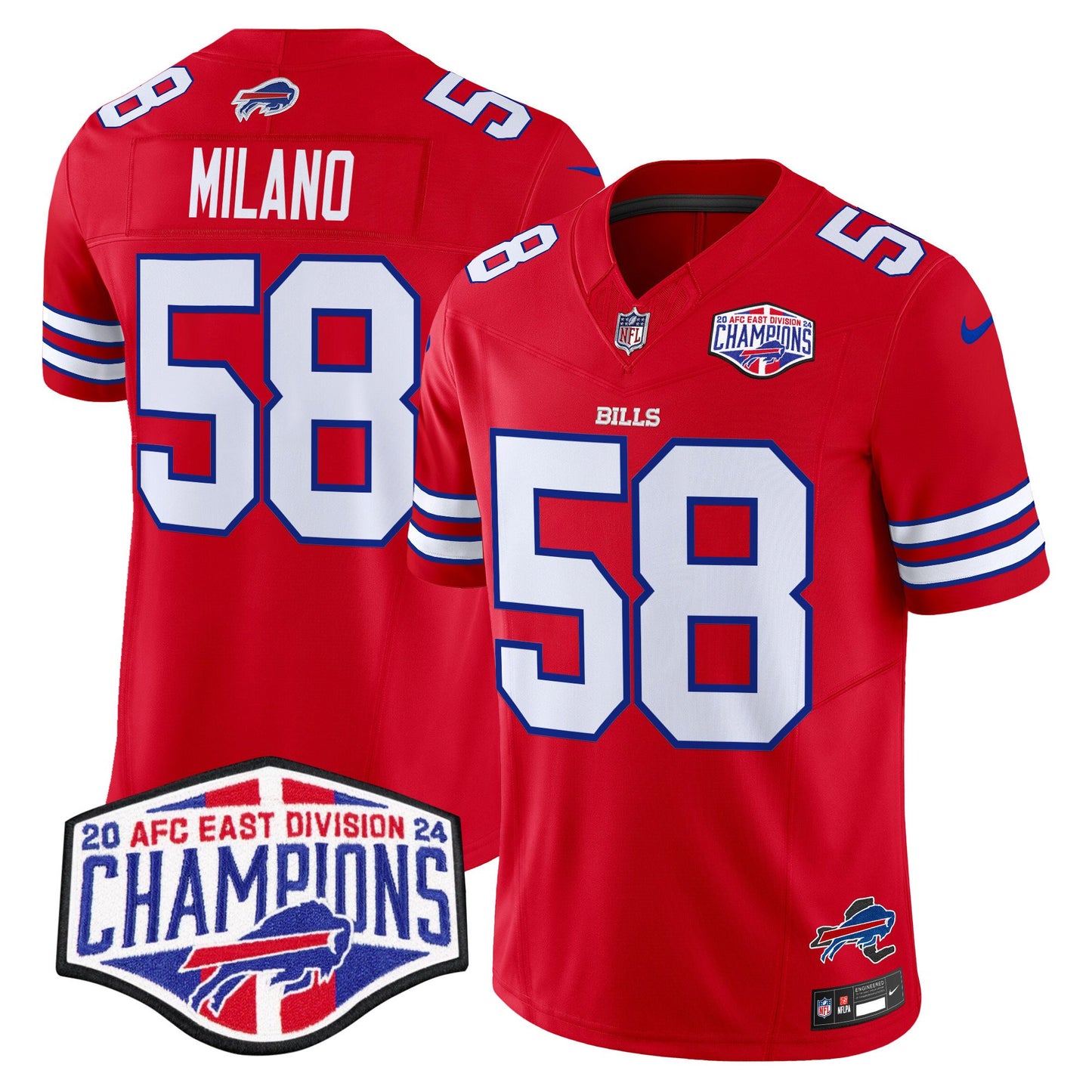 Bills 2024 AFC East Division Champions Vapor Limited Jersey - All Stitched