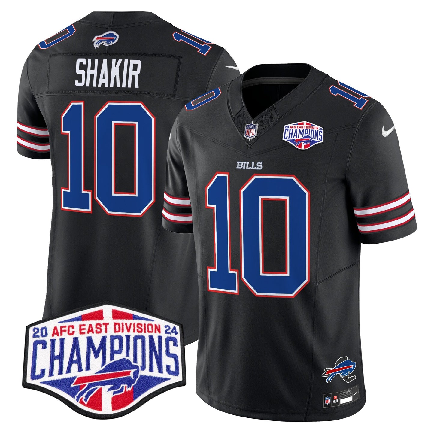 Bills 2024 AFC East Division Champions Vapor Limited Jersey - All Stitched