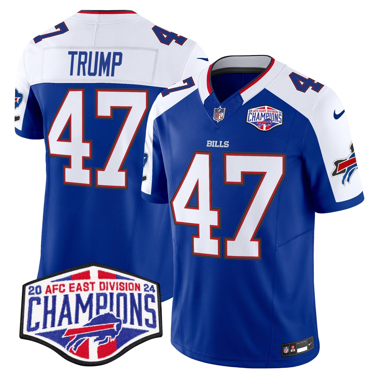 Bills 2024 AFC East Division Champions Vapor Limited Jersey - All Stitched