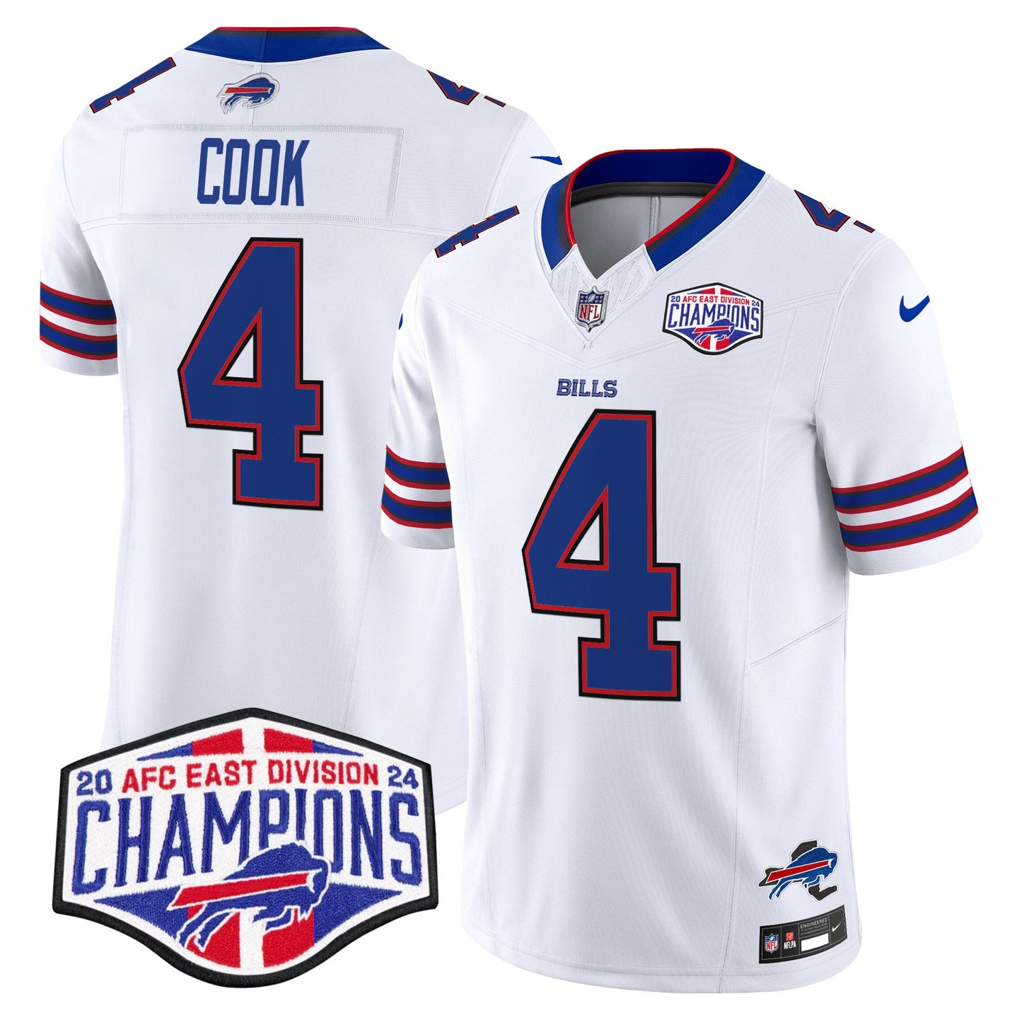 Bills 2024 AFC East Division Champions Vapor Limited Jersey - All Stitched