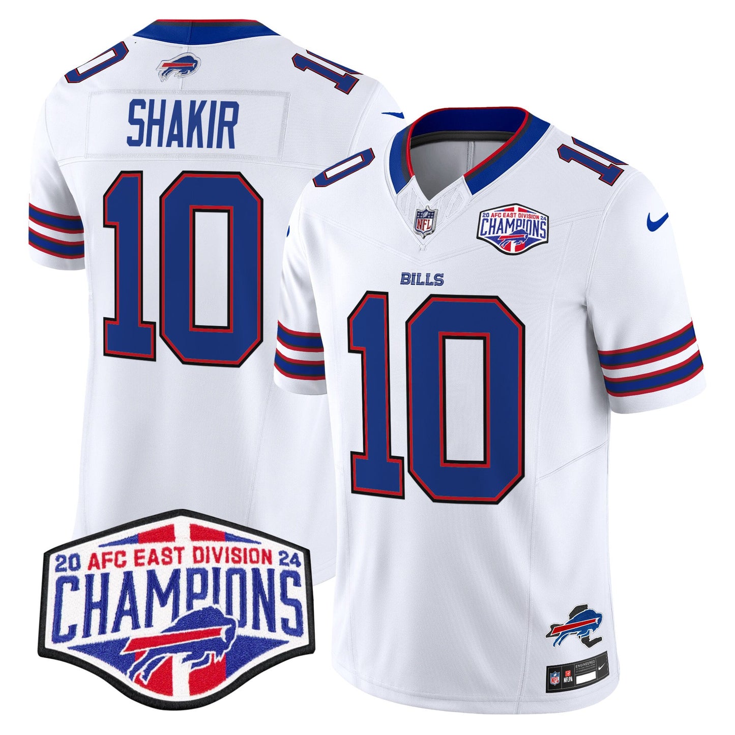 Bills 2024 AFC East Division Champions Vapor Limited Jersey - All Stitched