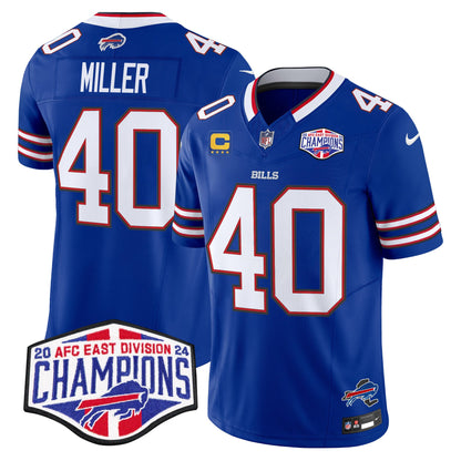 Bills 2024 AFC East Division Champions Vapor Limited Jersey - All Stitched