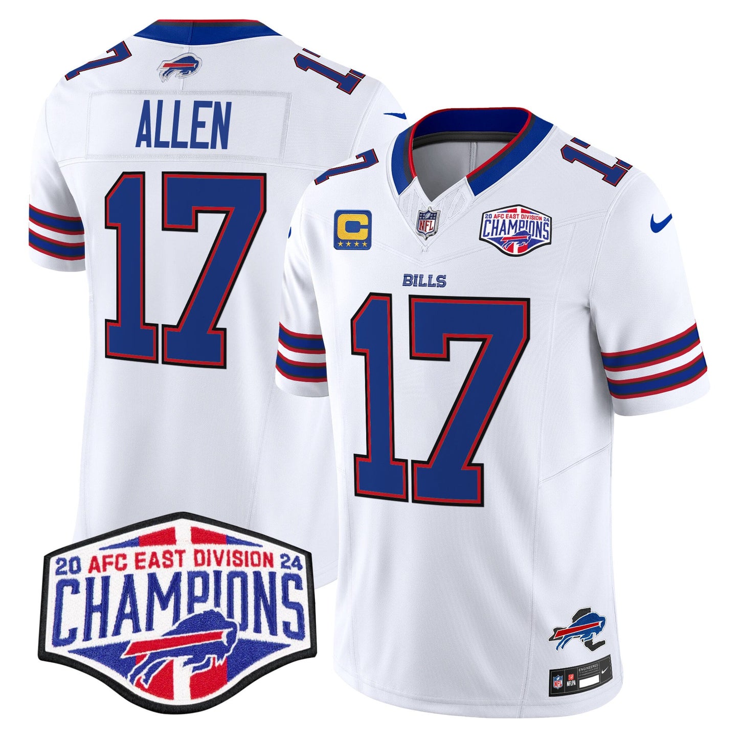 Bills 2024 AFC East Division Champions Vapor Limited Jersey - All Stitched