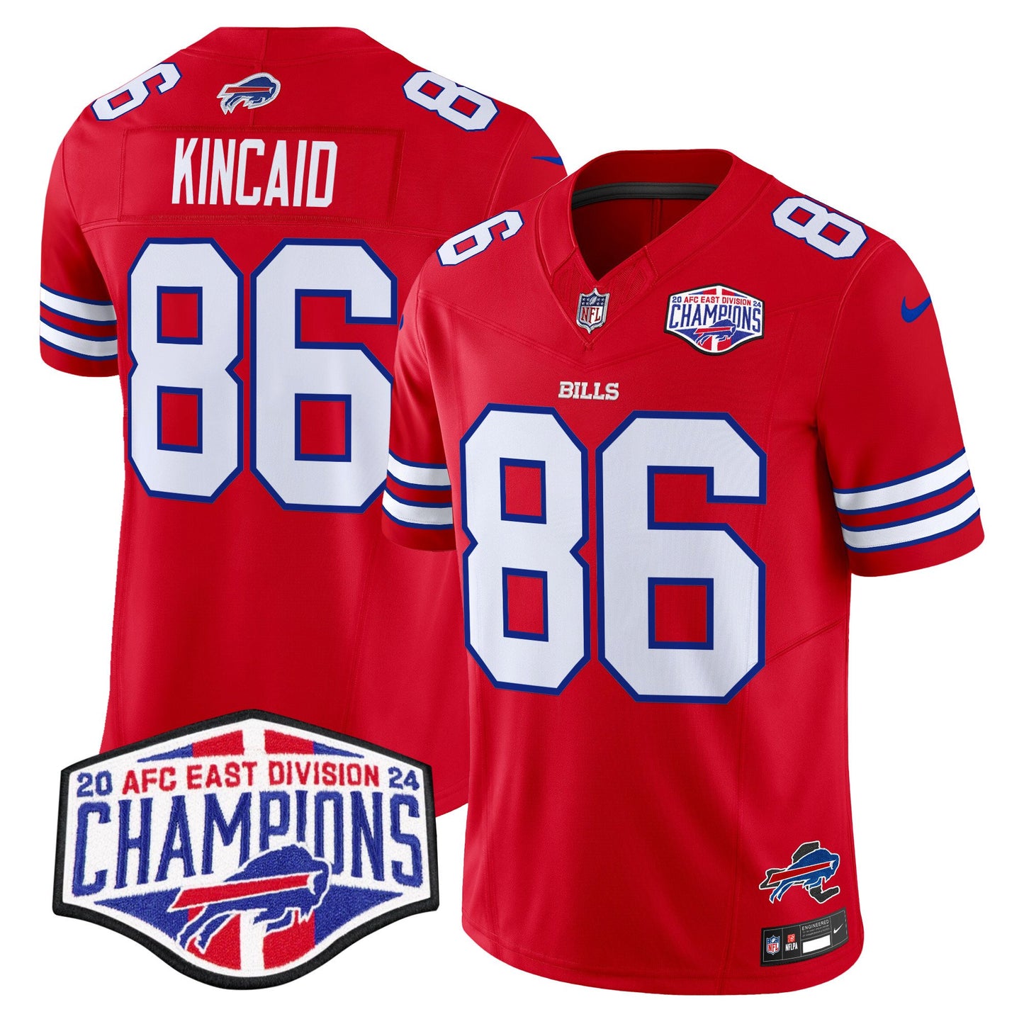 Bills 2024 AFC East Division Champions Vapor Limited Jersey - All Stitched