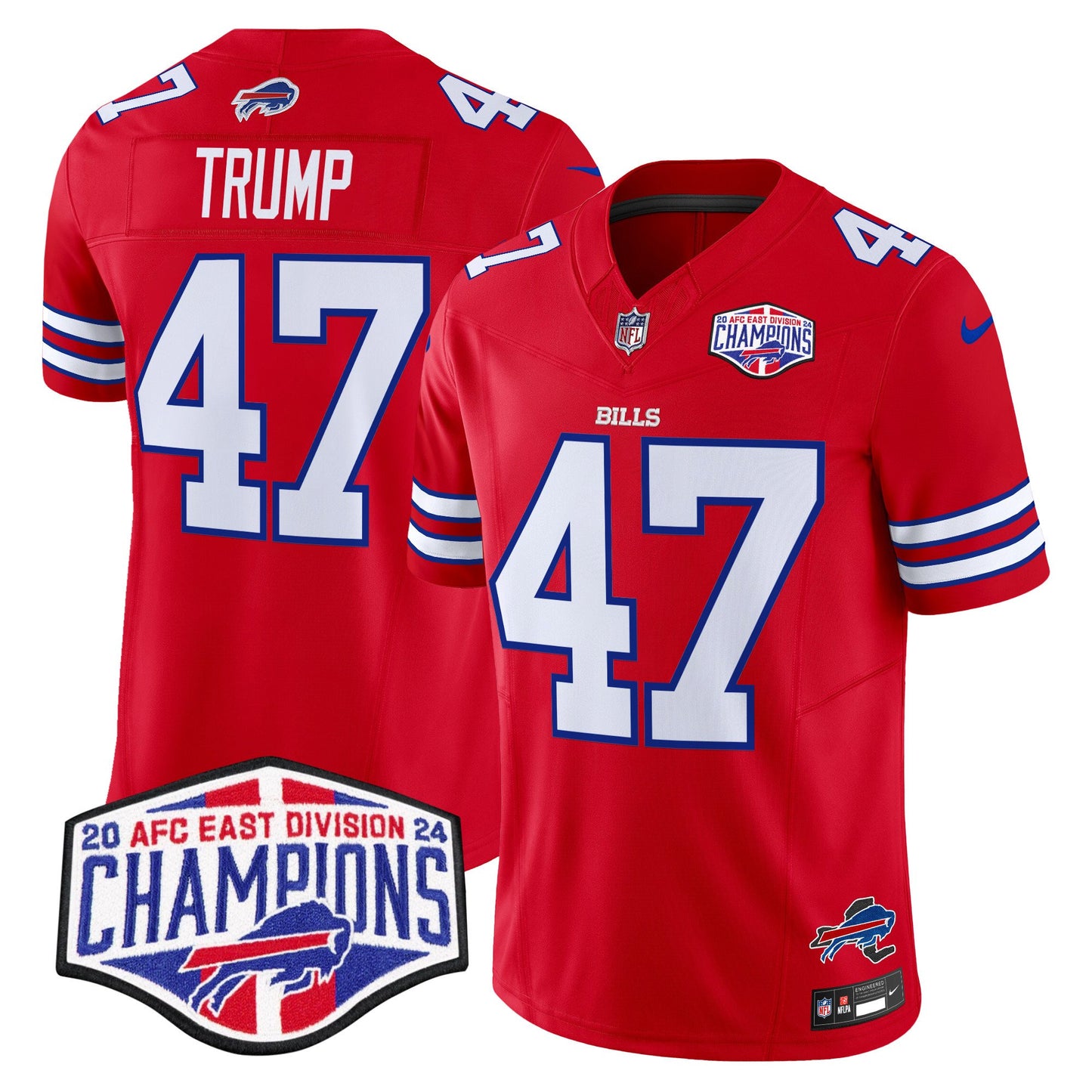 Bills 2024 AFC East Division Champions Vapor Limited Jersey - All Stitched