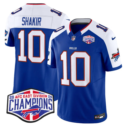 Bills 2024 AFC East Division Champions Vapor Limited Jersey - All Stitched