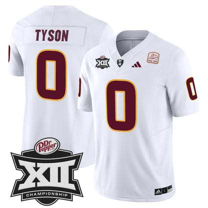 Sun Devils 2024 Big 12 Championship Patch Vapor Limited Jersey - All Stitched