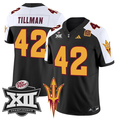 Sun Devils 2024 Big 12 Championship Patch Vapor Limited Jersey - All Stitched