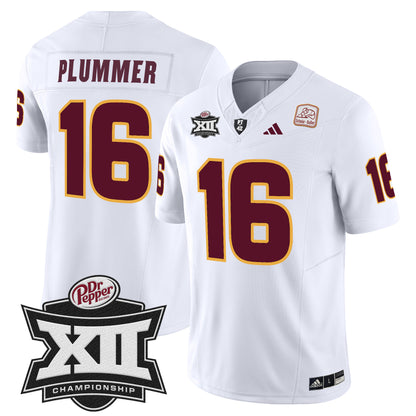 Sun Devils 2024 Big 12 Championship Patch Vapor Limited Jersey - All Stitched