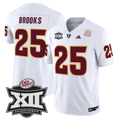 Sun Devils 2024 Big 12 Championship Patch Vapor Limited Jersey - All Stitched