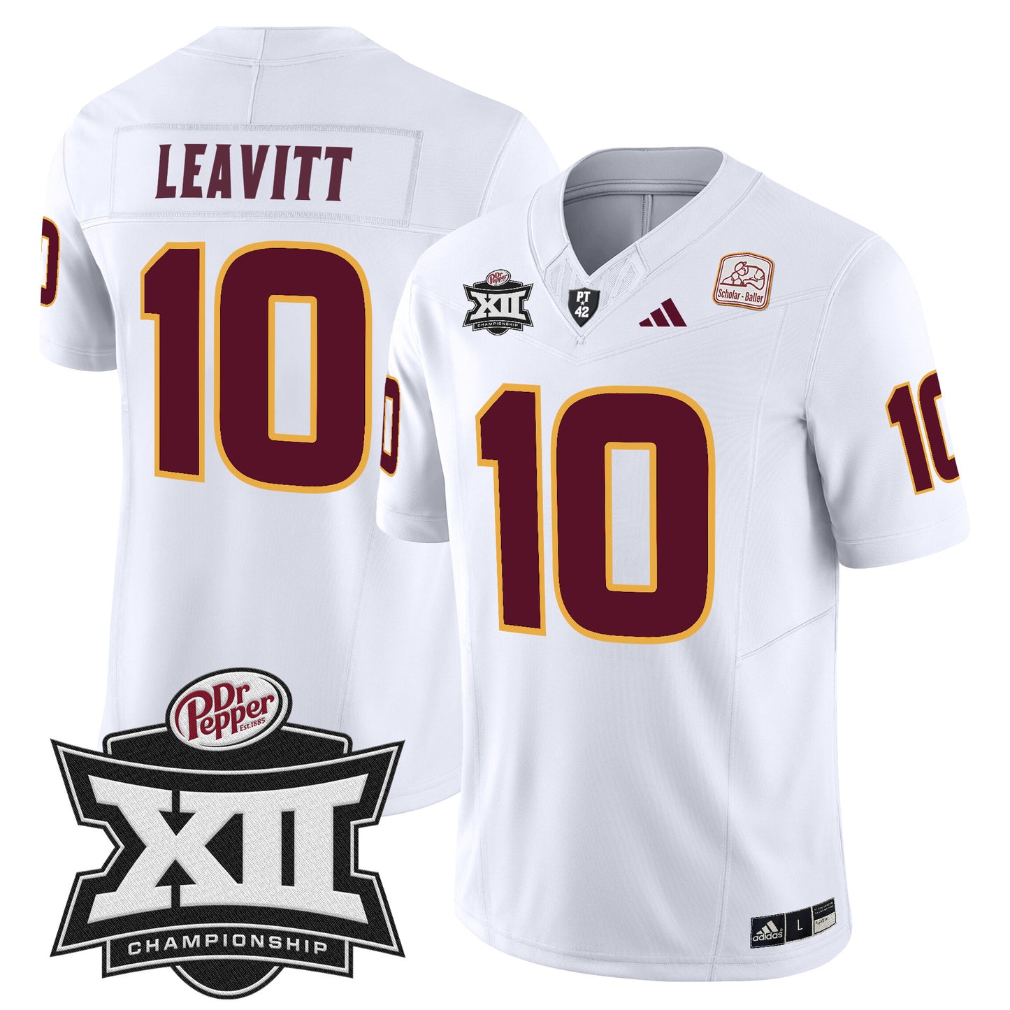 Sun Devils 2024 Big 12 Championship Patch Vapor Limited Jersey - All Stitched