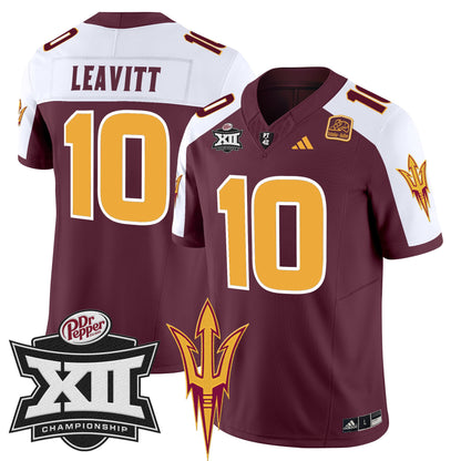 Sun Devils 2024 Big 12 Championship Patch Vapor Limited Jersey - All Stitched