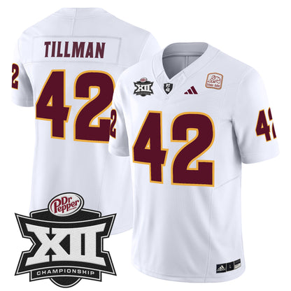 Sun Devils 2024 Big 12 Championship Patch Vapor Limited Jersey - All Stitched