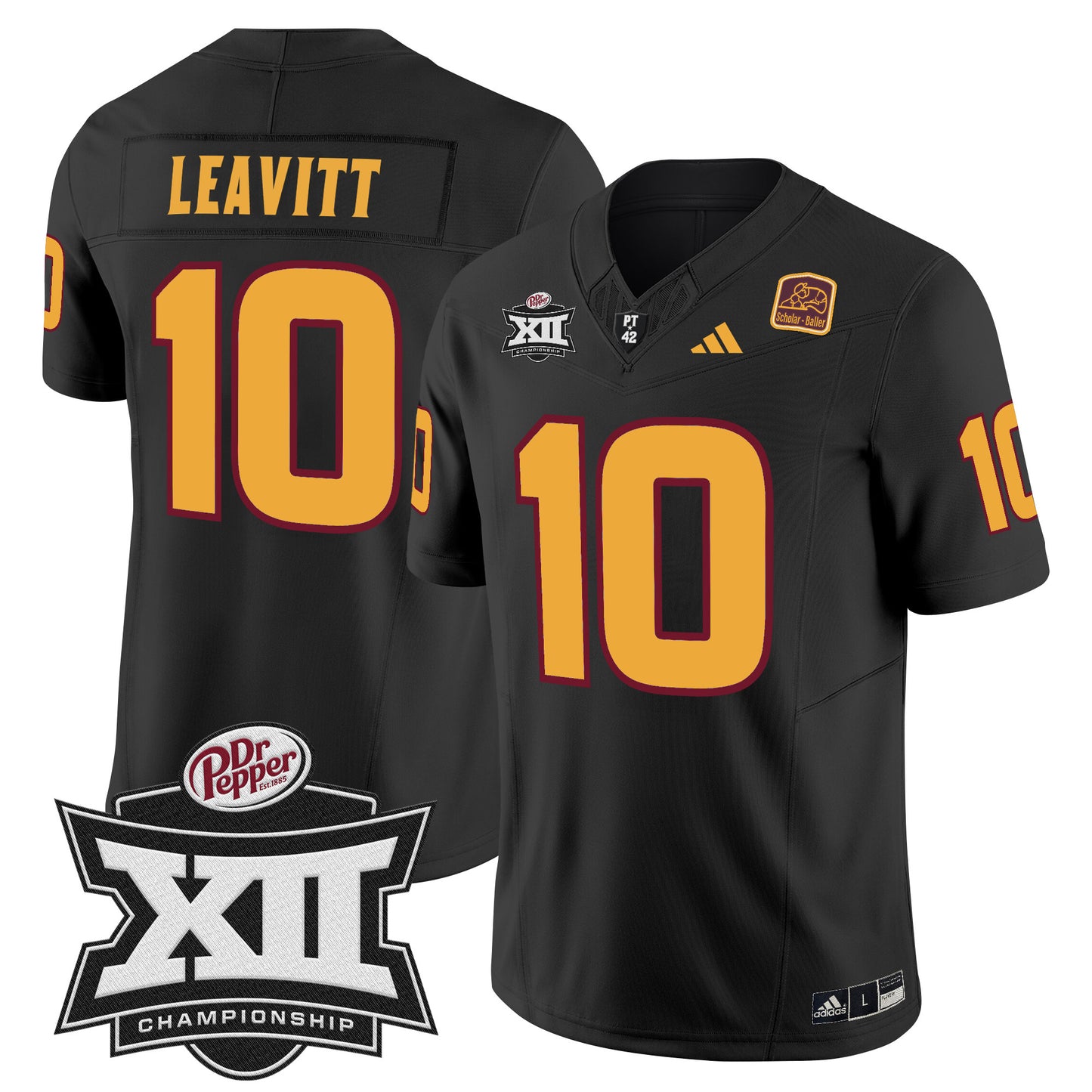 Sun Devils 2024 Big 12 Championship Patch Vapor Limited Jersey - All Stitched