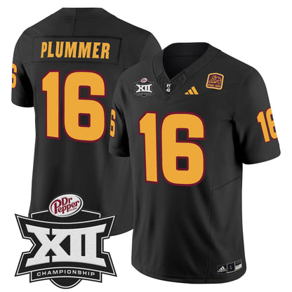 Sun Devils 2024 Big 12 Championship Patch Vapor Limited Jersey - All Stitched