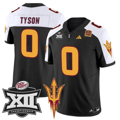 Sun Devils 2024 Big 12 Championship Patch Vapor Limited Jersey - All Stitched