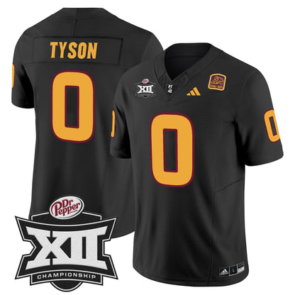 Sun Devils 2024 Big 12 Championship Patch Vapor Limited Jersey - All Stitched