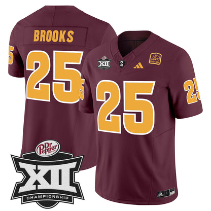 Sun Devils 2024 Big 12 Championship Patch Vapor Limited Jersey - All Stitched