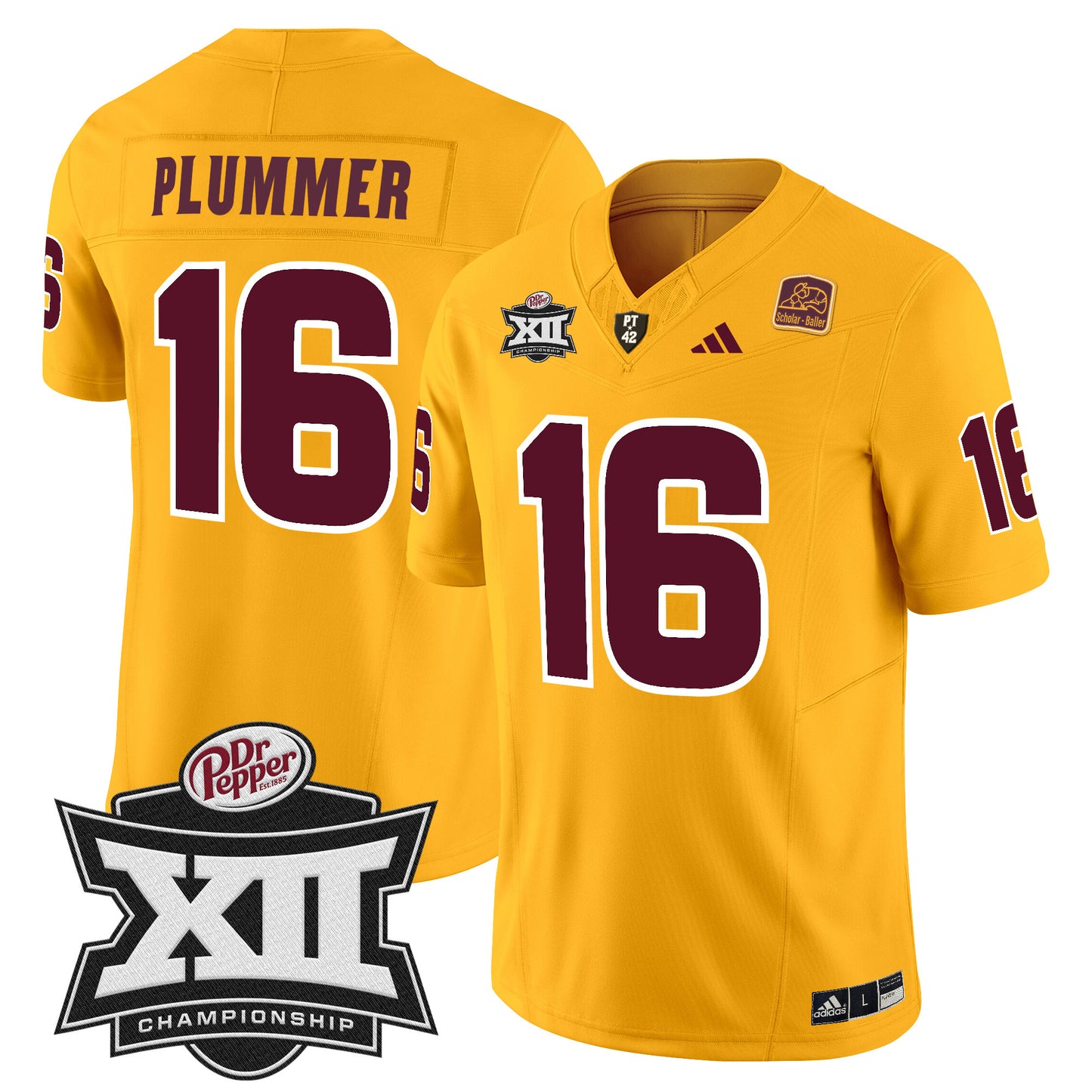 Sun Devils 2024 Big 12 Championship Patch Vapor Limited Jersey - All Stitched