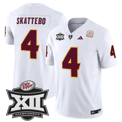 Sun Devils 2024 Big 12 Championship Patch Vapor Limited Jersey - All Stitched