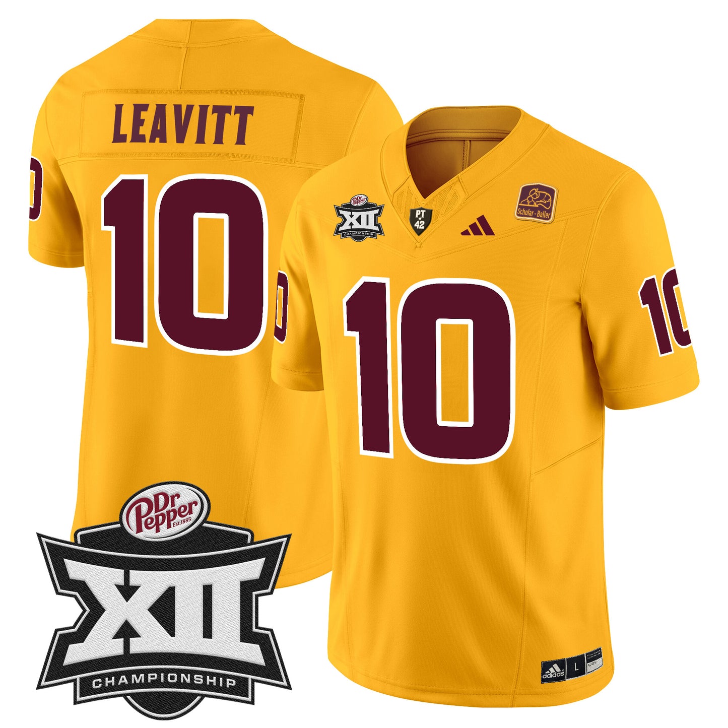 Sun Devils 2024 Big 12 Championship Patch Vapor Limited Jersey - All Stitched