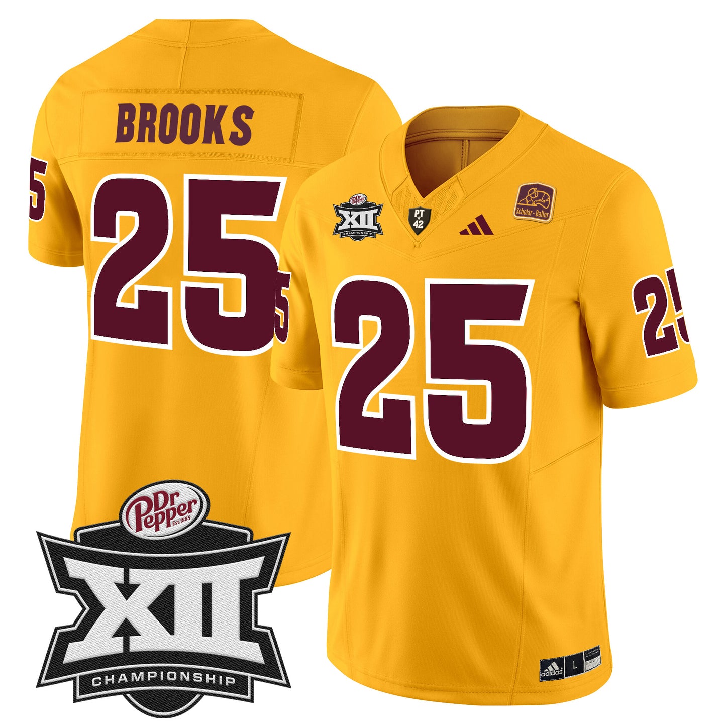 Sun Devils 2024 Big 12 Championship Patch Vapor Limited Jersey - All Stitched