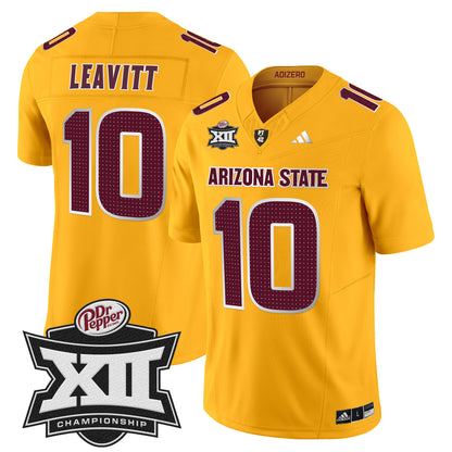 Sun Devils 2024 Big 12 Championship Patch Vapor Limited Jersey V2 - All Stitched